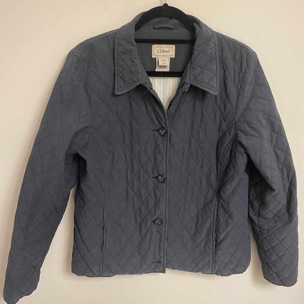Women’s LL Bean Navy Jacket Size L